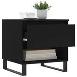 Coffee Table Black 50x46x50 cm Engineered Wood 830926