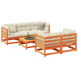 Garden Sofa Set Wax brown Solid pine wood Sectional Modular 3299287