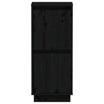 Sideboards 2 pcs Black 31.5x34x75 cm Solid Wood Pine 813389
