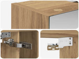 Bathroom Mirror Cabinet Artisian Oak 60 x 14.5 x 70 cm 889198