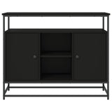 Sideboard Black 100x35x80 cm Engineered Wood 835539