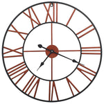 ZNTS Wall Clock Metal 58 cm Red 283864