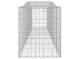 Arched Gabion Baskets 25 pcs 400x50x80/100 cm Galvanised Iron 3145954