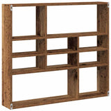Wall Shelf Old Wood 90x16x78 cm Engineered Wood 856069