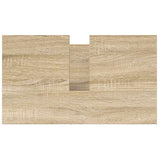 Bathroom Basin Cabinet with Drawers Sonoma Oak 60x34.5x60 cm 861883
