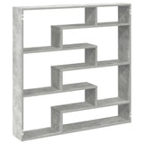 ZNTS Wall Cube Shelf 7 Compartments Concrete Grey Engineered Wood 860025