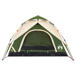 ZNTS Camping Tent Dome 3-Person Green Quick Release 4004177