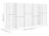 H-Shaped Gabion Planter Steel Wire 260x40x200 cm 145665