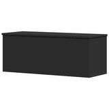 Storage Box Black 90x35x35 cm Engineered Wood 840682