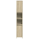 4 Piece Bathroom Furniture Set Sonoma Oak Engineered Wood 3324969