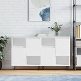 Sideboards 2 pcs White Engineered Wood 3190125