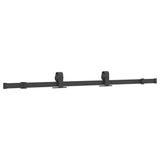 Sliding Door with Hardware Set Black 76x205 cm Tempered Glass 3375913