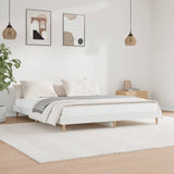 Bed Frame without Mattress White 200x200 cm Engineered Wood 832005