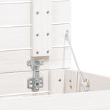 Laundry Basket White 88.5x44x66 cm Solid Wood Pine 832320