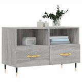 TV Cabinet Grey Sonoma 80x36x50 cm Engineered Wood 828954
