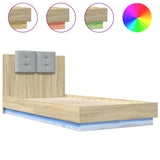 Bed Frame Sonoma oak Engineered wood, Plywood Small Single 3210068