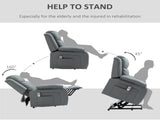 Riser and Recliner Chair with Massage, Heat, Power Lift Recliner Chair for Elderly with Remote T3398P378883