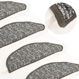 Carpet Stair Treads 15 pcs Anthracite 65x21x4 cm 149922