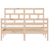 3101283 Bed Frame without Mattress Solid Wood 140x200 cm