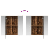 Bathroom Mirror Cabinet with Shelf Old Wood 80 x 14.5 x 70 cm 889109