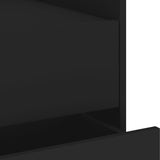 ZNTS Bedside Cabinet Black 45x50x50 cm Engineered Wood 848284