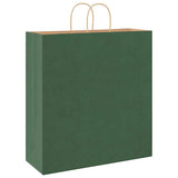 Paper Bags 250 pcs with Handles Green 45x17x48 cm 4101737