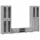 TV Cabinet Set FLORIN 3 pcs Grey Sonoma Engineered Wood 3398010