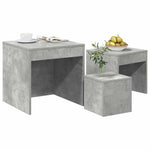 Nesting Tables 3 pcs Concrete Grey Engineered Wood 808598