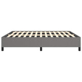 Bed Frame without Mattress Dark Grey 193x203 cm King Fabric 347111