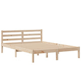 Bookcase Bed without Mattress 140x190 cm Solid Wood Pine 3321930