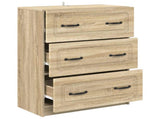 Drawer Cabinet Sonoma Oak 66 x 34.5 x 87 cm Engineered Wood 895757