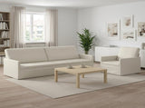 Sofa Set 2 pcs Cream Velvet 3433237