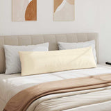 Sofa Pillows 2 pcs Cream 145 x 40 cm Corduroy Fabric 42013862