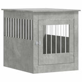 Dog Crate Furniture Concrete Grey 64.5x80x71 cm Engineered Wood 838333