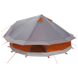 Tipi Tent with Roof Grey and Orange 700 x 700 x 395 cm 42028713