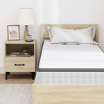 Mattress White and Grey 70 x 200 cm Bonell Spring 4106436