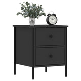 ZNTS Bedside Cabinets 2 pcs Black 40x42x50 cm Engineered Wood 825984