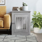 Dog Crate Furniture Grey Sonoma 55x75x65 cm Engineered Wood 838321