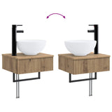 Bathroom Furniture Set 3 pcs Artisan Oak Engineered Wood 3405596