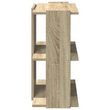 Bookcase 3-Tier Sonoma Oak 60x30x60 cm Engineered Wood 860249