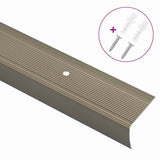 Stair Nosings 30 pcs Champagne 67 x 3 x 2 cm Aluminium 4013482