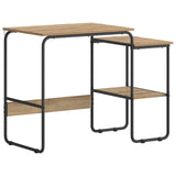 Desk with Storage Artisan Oak 100 x 50 x 75 cm 8007995