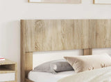 Bed Frame with Storage and Headboard Sonoma Oak 150 x 200 cm 3414373
