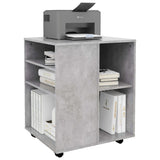 Storage Cabinet Concrete Grey Engineered Wood Standard 808462