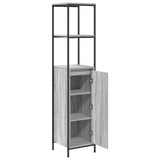 Bathroom Cabinet with Shelves Grey Sonoma 36x35x165 cm 861910