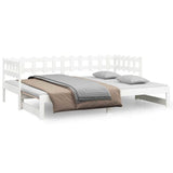 Pull-out Day Bed without Mattress White 2x cm 820772