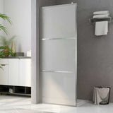 Walk-in Shower Wall with Whole Frosted ESG Glass 140x195 cm 146649
