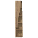 Corner Cabinet 27.5x27x140cm Engineered Wood Artisan Oak 889874