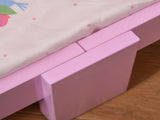 Kids Bed Princess Castle Theme w/ Side Rails Slats Home Furniture for 3 - 6 Yrs Pink 143 x 73 x 60 T3398P347663