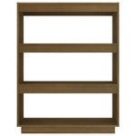 Book Cabinet/Room Divider Honey Brown 80x35x103 cm Solid Pinewood 810887